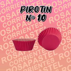 PIROTIN CUPCAKE Nº10 LISO FUCSIA x10