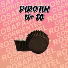 PIROTIN CUPCAKE Nº10 LISO NEGRO x10