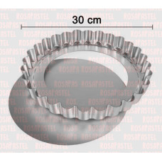 PASTAFROLA DESFONDABLE HOJALATA Nº4 30cm x1