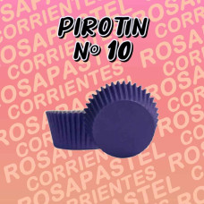 PIROTIN CUPCAKE Nº10 LISO VIOLETA x10