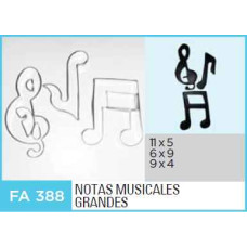 CORTANTE FLOGUS NOTAS MUSICALES GRANDES x3 FA388