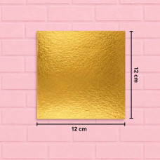 BASE DE CARTON PREMIUM CUADRADO DORADO (12x12) BASE DE CARTON PREMIUM CUADRADO DORADO (12x12)