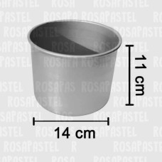 MOLDE TORTERA ALUMINIO INDIVIDUAL ALT.11 cm. Nº14 MULTY x1