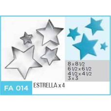 CORTANTE FLOGUS COLORS ESTRELLAS x4 FC014