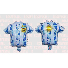 GLOBO METALIZADO CAMISETA ARGENTINA 36cm