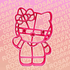 CORTANTE MARCADOR PLASTICO 3D GATITA KITTY x1 DESIGN