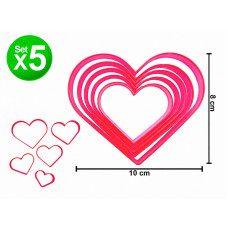 CORTANTE MARCADOR PLASTICO 3D CORAZON x5 DESIGN (32)