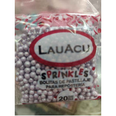 PERLAS COMESTIBLES LILA LAUACU 20gr PERLAS COMESTIBLES LILA LAUACU 20gr
