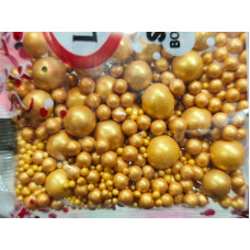 PERLAS COMESTIBLES MIX DORADAS LAUACU 20gr PERLAS COMESTIBLES MIX DORADAS LAUACU 20gr