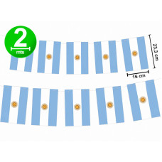 BANDERIN BANDERAS ARGENTINA x1 (2 MTS APROX) BANDERIN BANDERAS ARGENTINA x1 (2 MTS APROX)