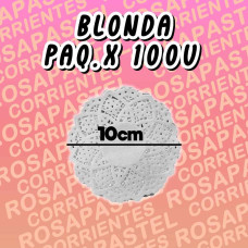 BLONDA REDONDA 10 CM x100 BLONDA REDONDA 10 CM x100