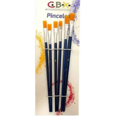 PINCELES ECONOMICOS PUNTA CHATA SURTIDOS X 6 N°1 C.B.X. PINCELES ECONOMICOS PUNTA CHATA SURTIDOS X 6 N°1 C.B.X.