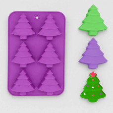 MOLDE SILICONA 6 ARBOL NAVIDAD