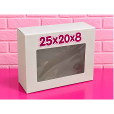 CAJA MULTIUSO BLANCA C/ VISOR 25x20x8 CAJA MULTIUSO BLANCA C/ VISOR 25x20x8