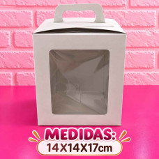 CAJA VISOR BLANCA MALETIN 14x14x17 CAJA VISOR BLANCA MALETIN 14x14x17