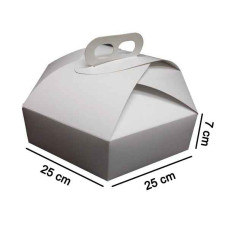 CAJA TORTA HEXAGONAL (25x25x7)