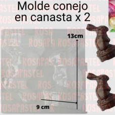 PLACA FIGURA CONEJO CON CANASTA P3 LA REPOSTERA