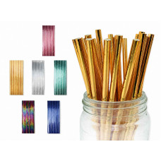 SORBETE POLIPAPEL METALIZADO VARIOS COLORES x25
