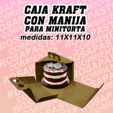 CAJA MINI TORTA MANIJA KRAFT 11x11x10