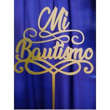 TOPPER MI BAUTISMO GRANDE 3D