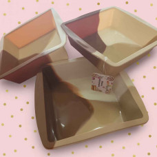 MOLDE SILICONA TRICOLOR CUADRADO 14cm MOLDE SILICONA TRICOLOR CUADRADO 14cm