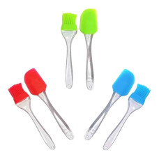 SET ESPATULA Y PINCEL SILICONA CHICO 17cm