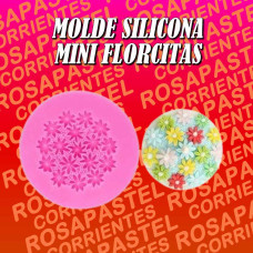 MOLDE SILICONA MINI FLORCITAS