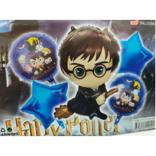 KIT GLOBOS PERSONAJE HARRY POTTER 5 PIEZAS x1 GY-S5-229 KIT GLOBOS PERSONAJE HARRY POTTER 5 PIEZAS x1 GY-S5-229