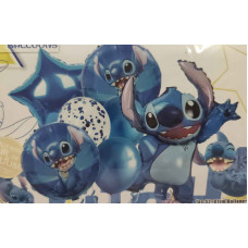 KIT GLOBOS PERSONAJE STITCH 7PC x1 ILC2511-007