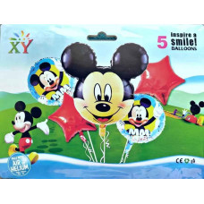 KIT GLOBOS PERSONAJE MICKEY 5PC x1 ILC2511-010 KIT GLOBOS PERSONAJE MICKEY 5PC x1 ILC2511-010