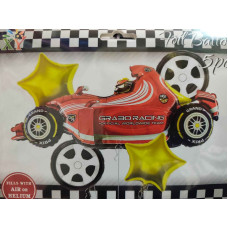 KIT GLOBOS DECO AUTO ROJO 5 PIEZAS x1 25YLX0141