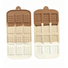 MOLDE SILICONA 12 TABLETAS DE CHOCOLATE 3,5cm