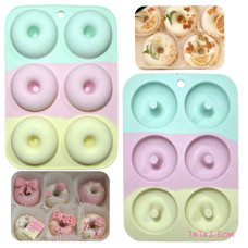 MOLDE SILICONA 6 DONAS 8cm MOLDE SILICONA 6 DONAS 8cm