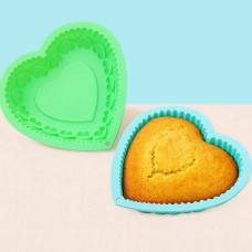 MOLDE SILICONA TORTA CORAZON 20cm x 5.2cm