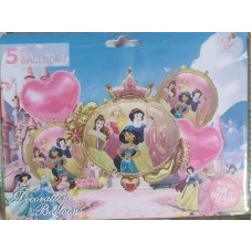 KIT GLOBOS PERSONAJE PRINCESAS 5 PIEZAS x1 GY-S5-20 KIT GLOBOS PERSONAJE PRINCESAS 5 PIEZAS x1 GY-S5-20