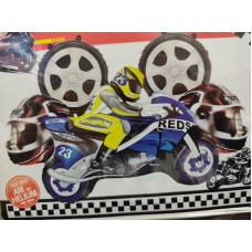 KIT GLOBOS DECO MOTO AZUL 5 PIEZAS x1 GY-S5-36 KIT GLOBOS DECO MOTO AZUL 5 PIEZAS x1 GY-S5-36