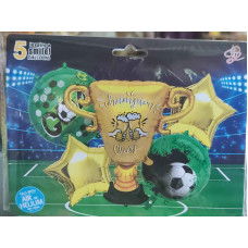 KIT GLOBOS FUTBOL GOAL 5 PIEZAS x1 GY-6272