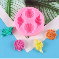 MOLDE SILICONA 2 OSTRAS 2 CARACOLES