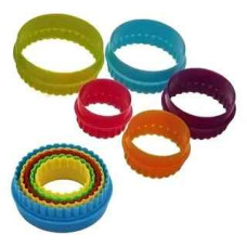 SET 5 CORTANTES REDONDOS PLASTICO SET 5 CORTANTES REDONDOS PLASTICO