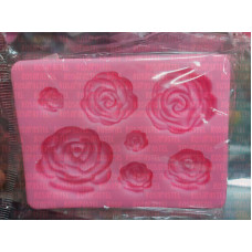 MOLDE SILICONA 7 ROSAS