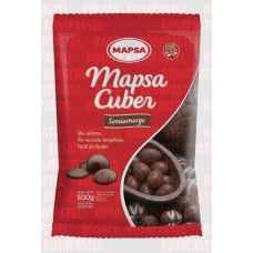 CHOCOLATE MAPSACUBER BOTON S/AMARGO x500grs