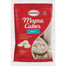 CHOCOLATE MAPSACUBER BOTON BLANCO x500grs