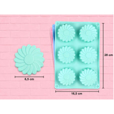 MOLDE SILICONA 6 FLORES x1 YH-306 MOLDE SILICONA 6 FLORES x1 YH-306