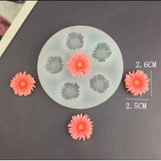 MOLDE SILICONA 6 FLORES