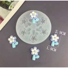 MOLDE SILICONA FLOR C/TALLO