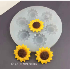 MOLDE SILICONA 7 GIRASOLES 2,8cm