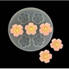 MOLDE SILICONA 7 FLORES CEREZO
