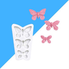 MOLDE SILICONA 3 MARIPOSAS