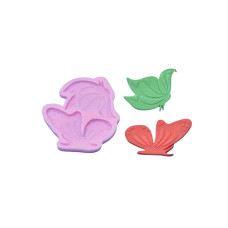 MOLDE SILICONA 2 MARIPOSAS PERFIL