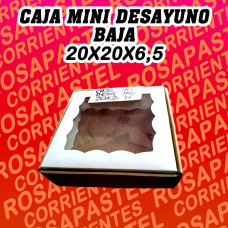 CAJA MINI DESAYUNO BASE Y VISOR 20x20x6,5